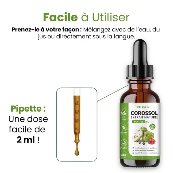 Extrait de gouttes de corossol 100% bio – Superaliment